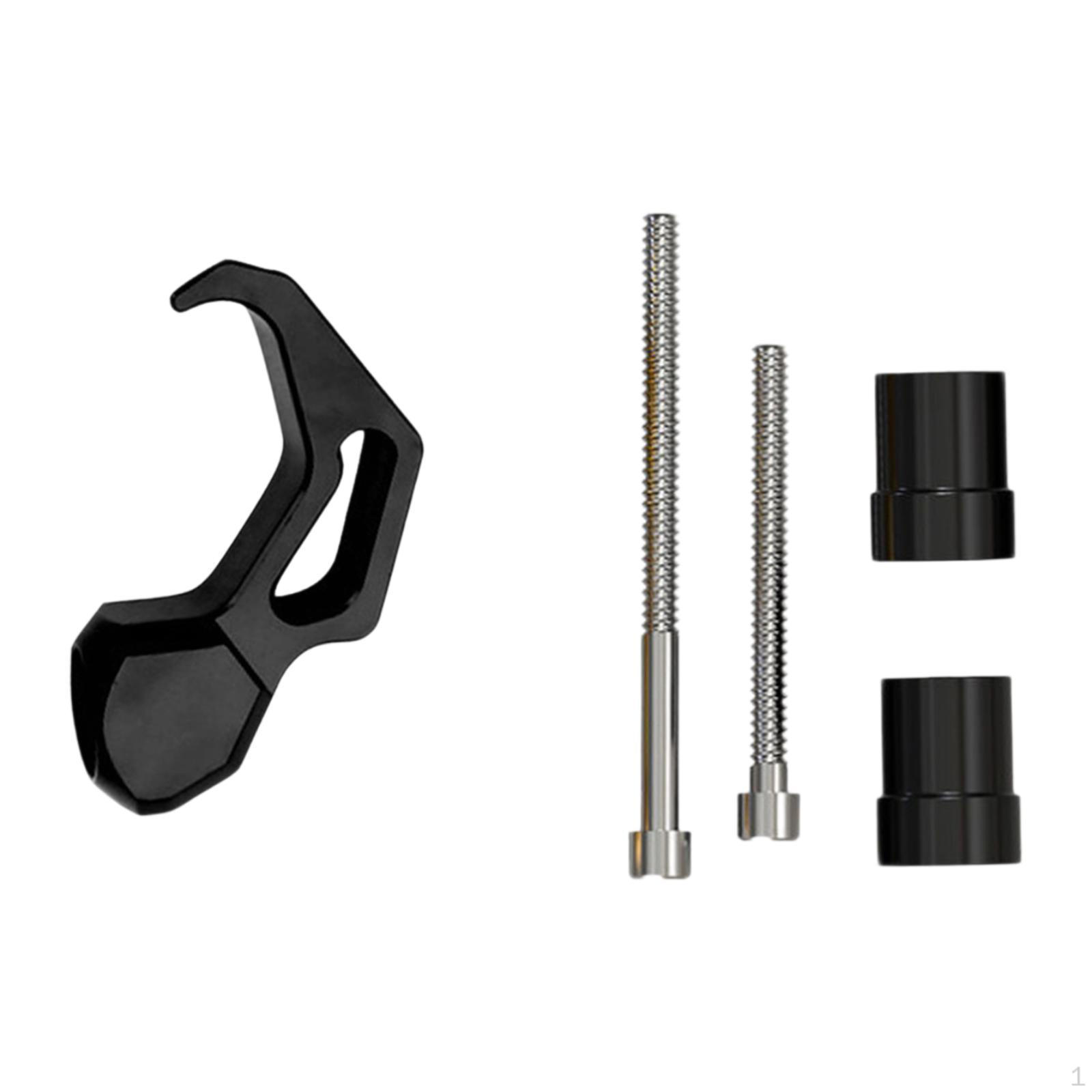 

Hanging Hooks for , Heavy Duty Accessories, Easy Installation, Aluminum Alloy Front чёрный