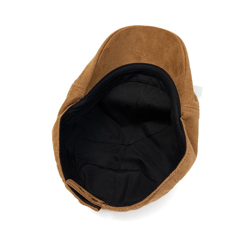 Autumn Winter Beret Men's Warm British Style Newsboy Cap Retro Paintsman Cap Women's Forward Cap