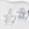 Star Wings Series Photocard Holder Five-Pointed Star Wing 1 Inch Idol Photo Protective Case Transparent Acrylic Frame Keychain
