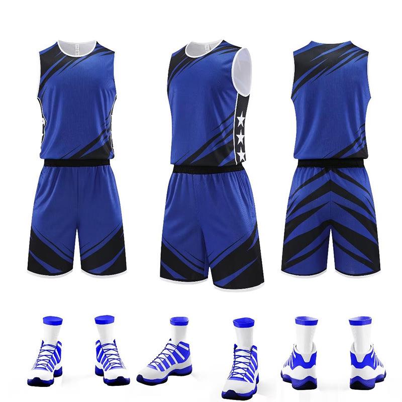 Uniforme de Treino de Basquete para Adulto e Jovem - Camisa de Secagem Rápida com Estampa Personalizada para Competições de Equipe