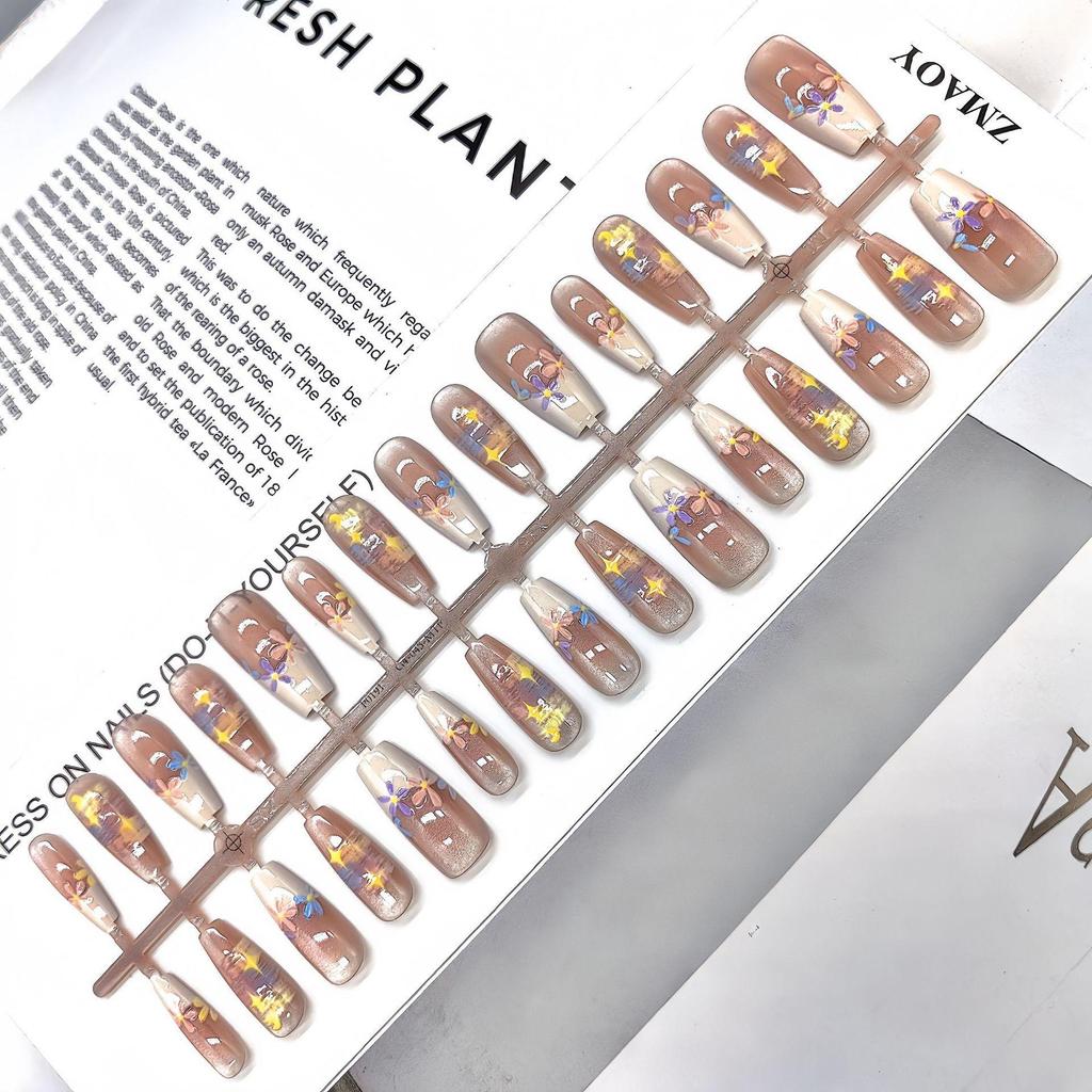 Cartoon Multi-Pattern High-Quality Wearable Nail Tips for Professional & Commute Style Manicure