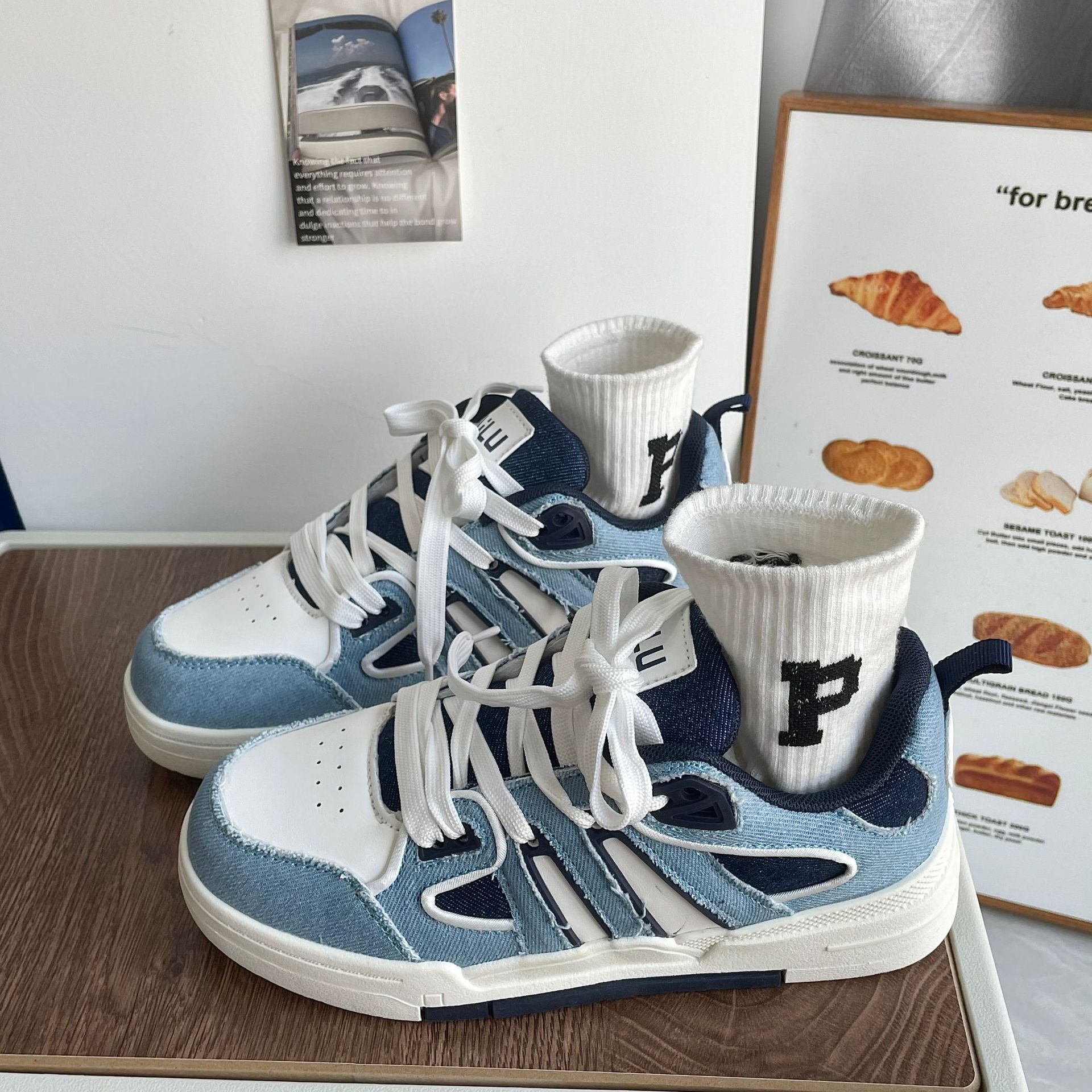 

2024 Баскетбольні кросівки Спортивне взуття Чоловіче жіноче дитяче баскетбольне взуття на товстій підошві 44