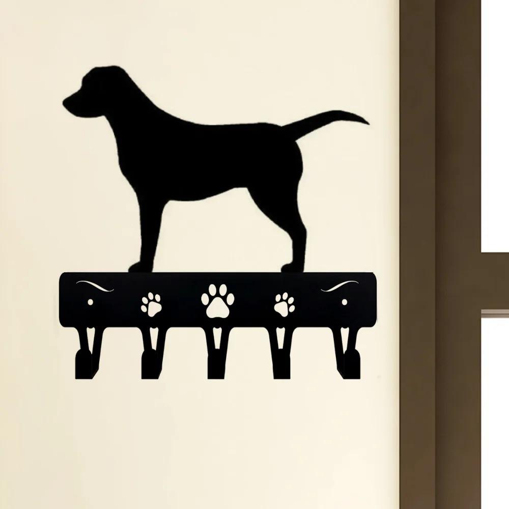 Golden Retriever Dog Key Hooks & Keychain Holder - 9 Inch/6 Inch Metal Wall Art Hook for Home Decor Ideal Gift for Pet Owners