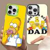 Classic American Animation The S-Simpsons Phone Case For IPhone 16 15 14 13 12 11 Pro Max X XR XSMAX 8 7 Plus Matte Shockproof