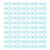 DIY Crafts Lobster Claw Clasps Lanyard Snap Hooks for Key Chain Ring Toy Chain AccessorySky Blue 50pcs