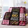 Birthday Celebration Customize Your Name Home Blanketss Soft Cozy Lightweight Allseason Multipurpose Blanket For Picnics Sofas Offices Beds Living