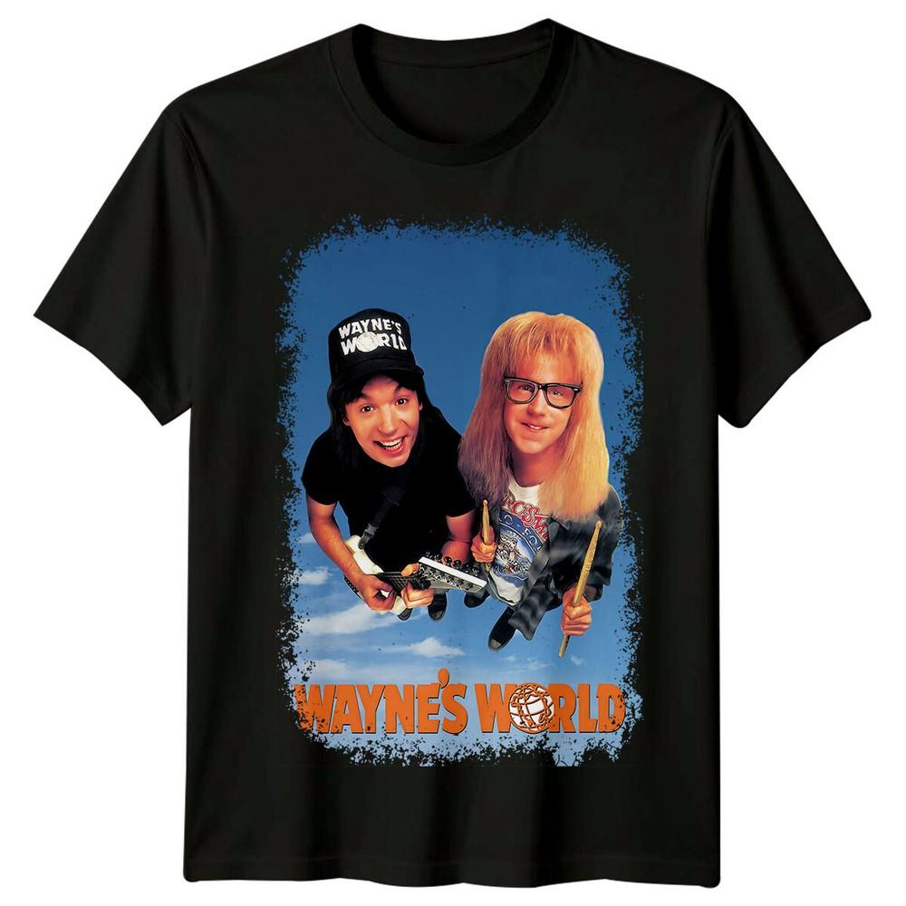 Wayne's Welt (1992) Vom Filmposter inspiriertes T-Shirt Retro 90er Jahre Tee Unisex