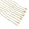 Gold-Plated Stainless Steel Cross Necklace – Women's Colorfast DIY Jewelry Chain, Fade-Resistant Accessories.