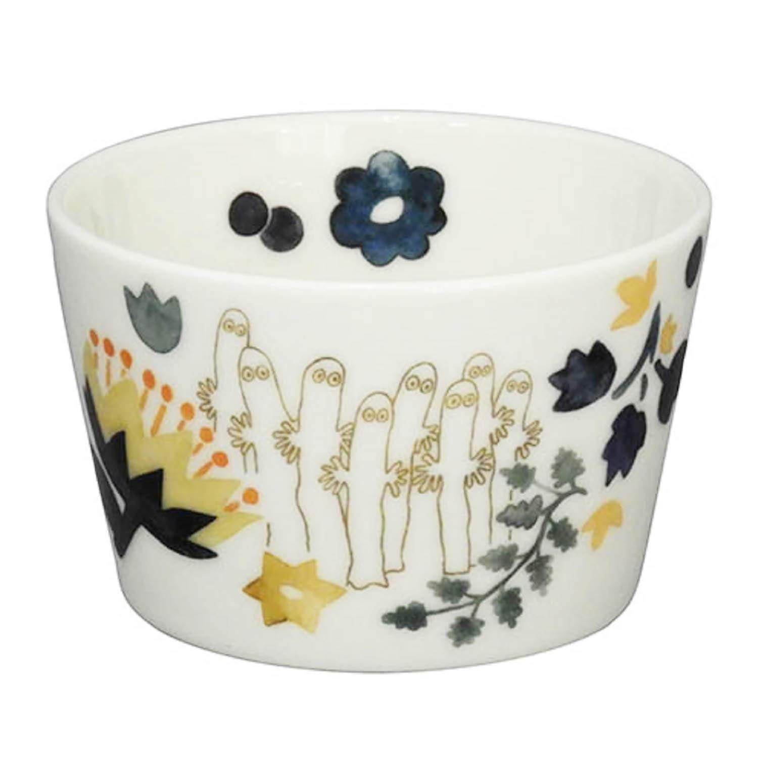 Yamaka Shoten MOOMIN Small Microwave Moomin Nordic Day Wedding Made in  Herbarium  Bowl, Dish, Plate, Approx. 8.5cm Diameter, Hattifatteners, Safe,