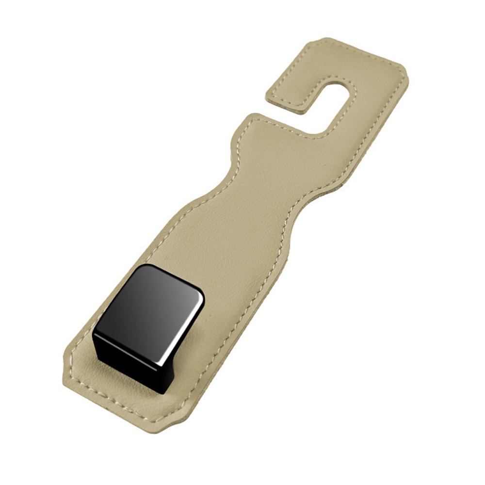 

Hidden Car Back Seat Hook Headrest Suede Leather Soft Hanging Hook 20kg Load-Bearing Wear-Resistant Rear Row Hanger Accessories