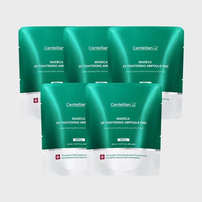 CENTELLIAN24 Madeca Double Tightening Ampoule Pad Refill 60 Sheets 5 Pores Skin Elasticity Care Whitening Wrinkle Care Radiance Lifting