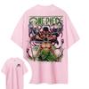 2026 Summer Hot Sale ONE PIECE Zoro Short-sleeved Men's Women's Same Style Comfortable Short-sleeved Harajuku Hip Hop Punk T-shirt