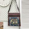 Ethnic Embroidered Cotton Mini Shoulder Bag With Multiple Compartments For Casual Outfits