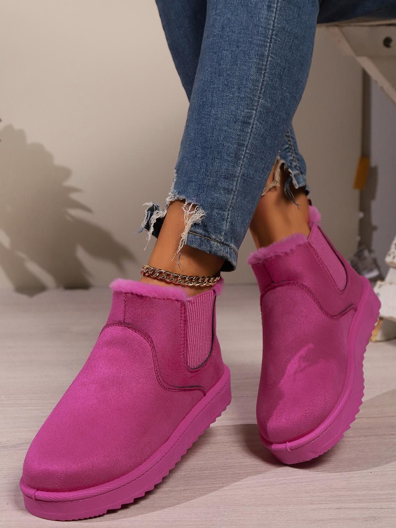 

модные зимние женские зимние сапоги плюшевые теплые нескользящие водонепроницаемые женские кроссовки на плоской подошве повседневные женские ботильоны без застежек Botas Mujer 36