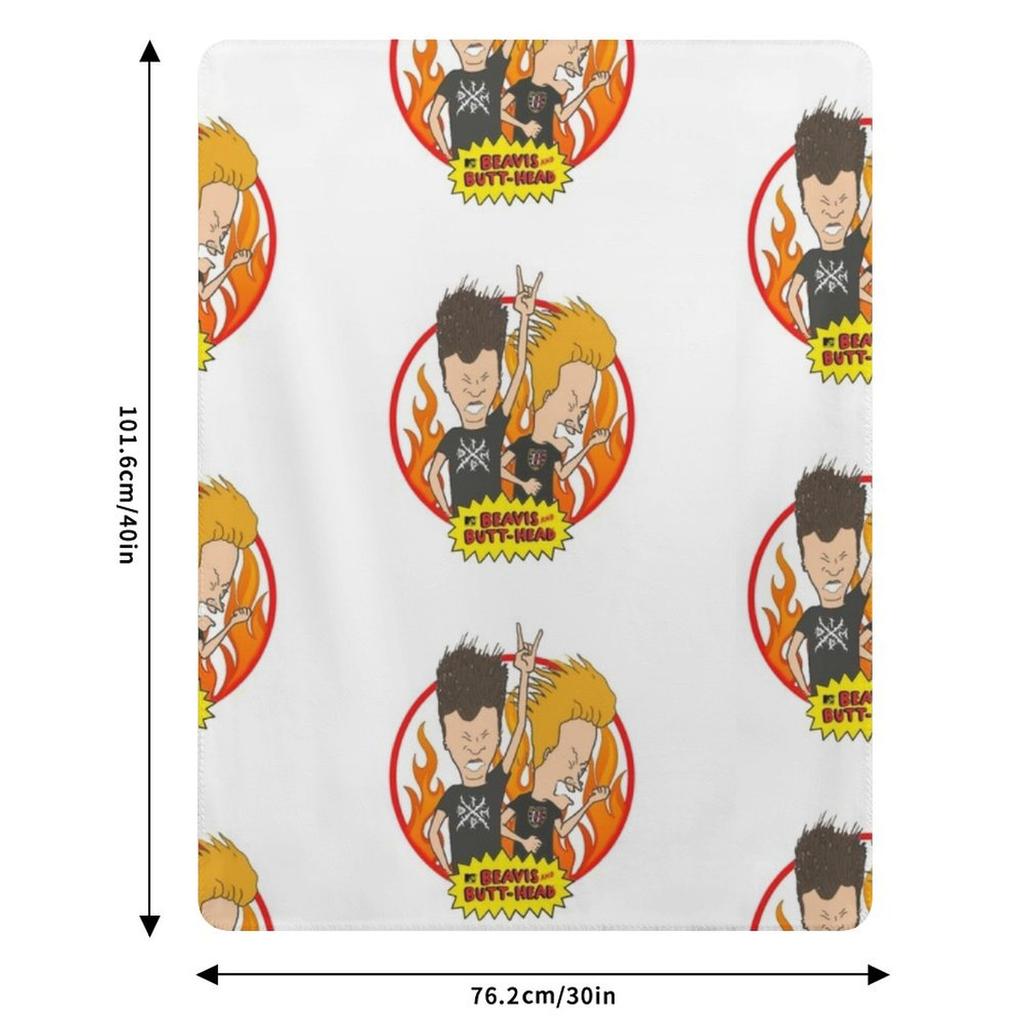 Beavis and butthead Throw Blanket Durable Warm Blanket for Daily Home Use