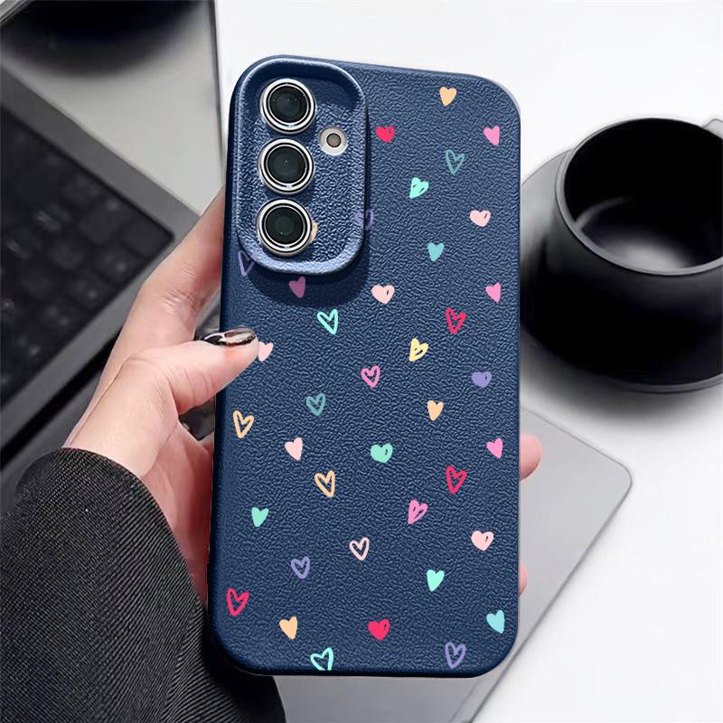 Love Hearts Case For Samsung Galaxy S24 S26 S23 S22 S25 Ultra S21 FE Edge A34 A16 A36 A56 A15 A35 A17 A37 A57 A54 A55 5G Capa