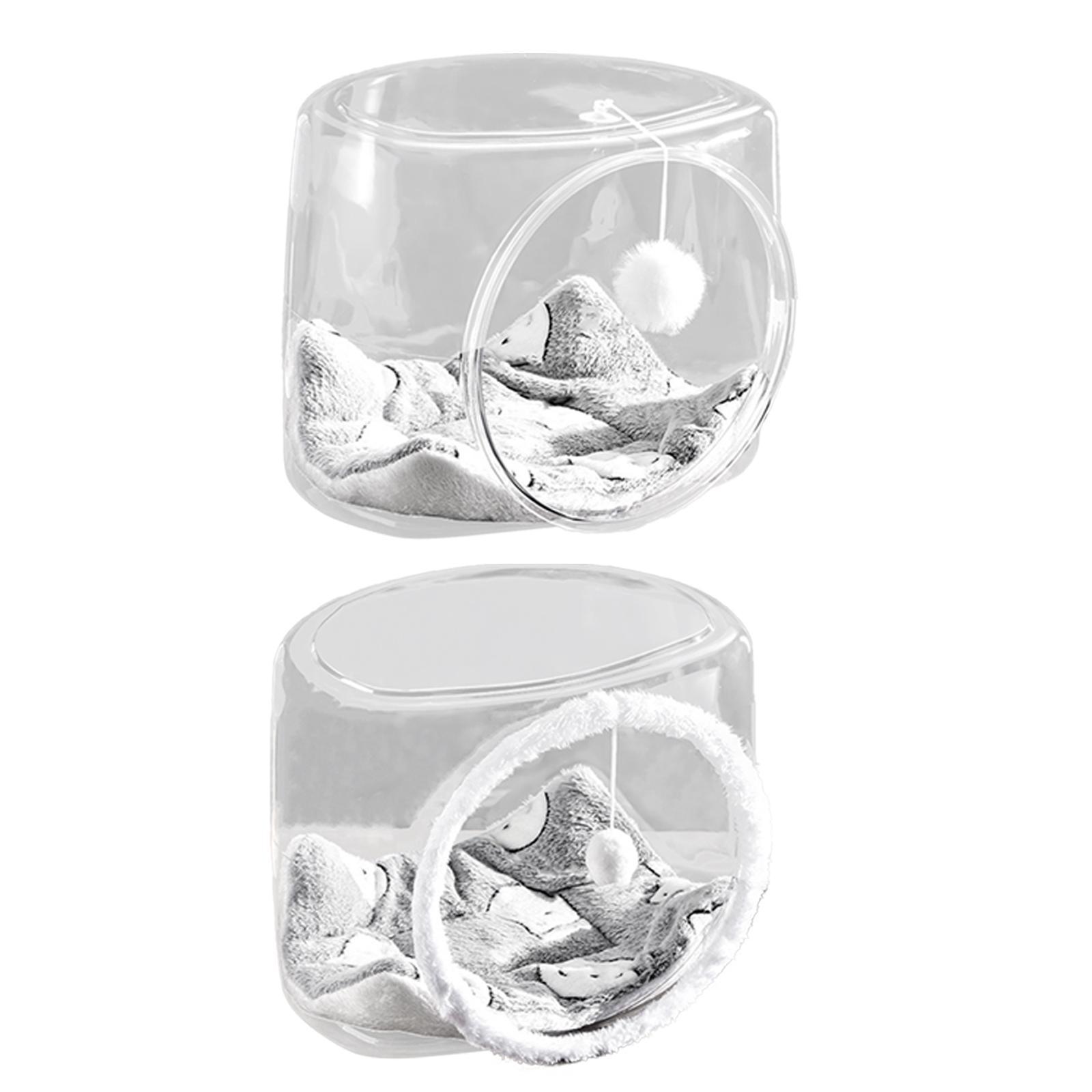 

Space Capsule Cat Bed Cat Supplies Pet Sleeping Bed for Kitten Bunny Rabbits Square