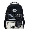 Schoolbag Dopamine Transparent Pain Bag Backpack 1011 New Trendy Large Capacity Niche ins Middle and High School Student School Bag
