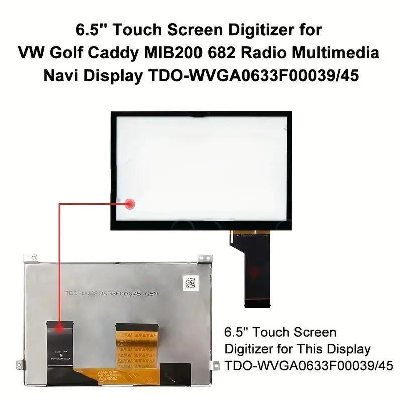 Touchscreen-Digitizer TDO-WVGA0633F00039 WVGA0633F00045 A2C15166500 Für VW MIB 2 200 680 682 STD2 Autoradio-Navigationsradio