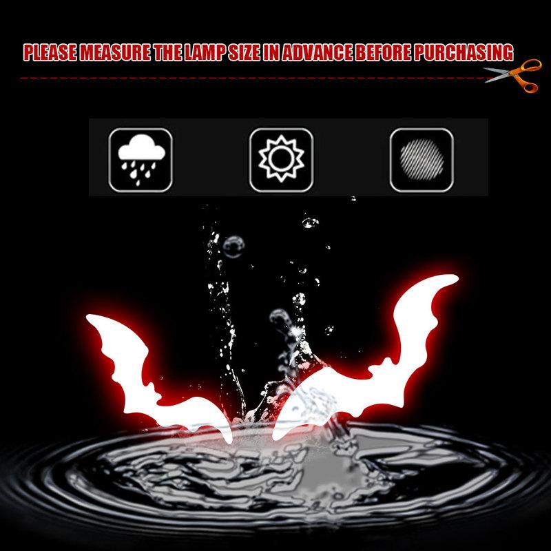 1pc Universal Car Light Vinyl Halloween Creative Sticker Car Taillight Decoration Decal Car Headlight Bat Styling Sticker Film