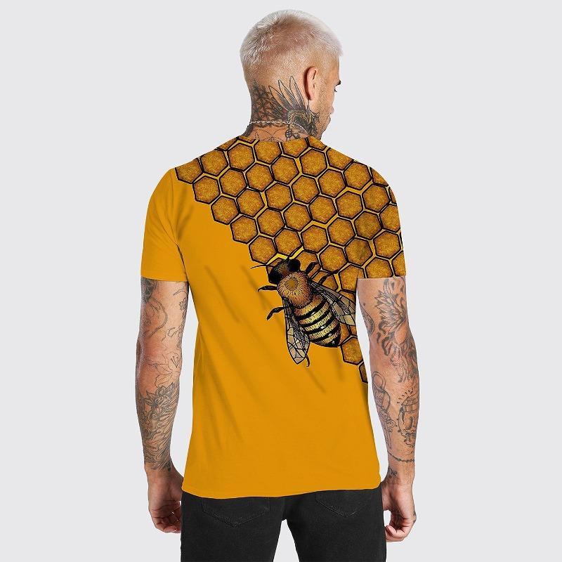 Men's Unisex Bee Graphic Prints Shirt T Shirt Tee Short Sleeve T Shirt 3D Print Crew