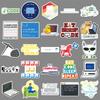 50 Programmer Graffiti Stickers Personalized Creative Coding Career Decorative Laptop Stickers