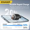 Essager GaN 20W USB Type C Charger Digital Display PD Fast Charging QC 3.0 Quick Charger For iPhone 16 15 14 Pro iPad Charging