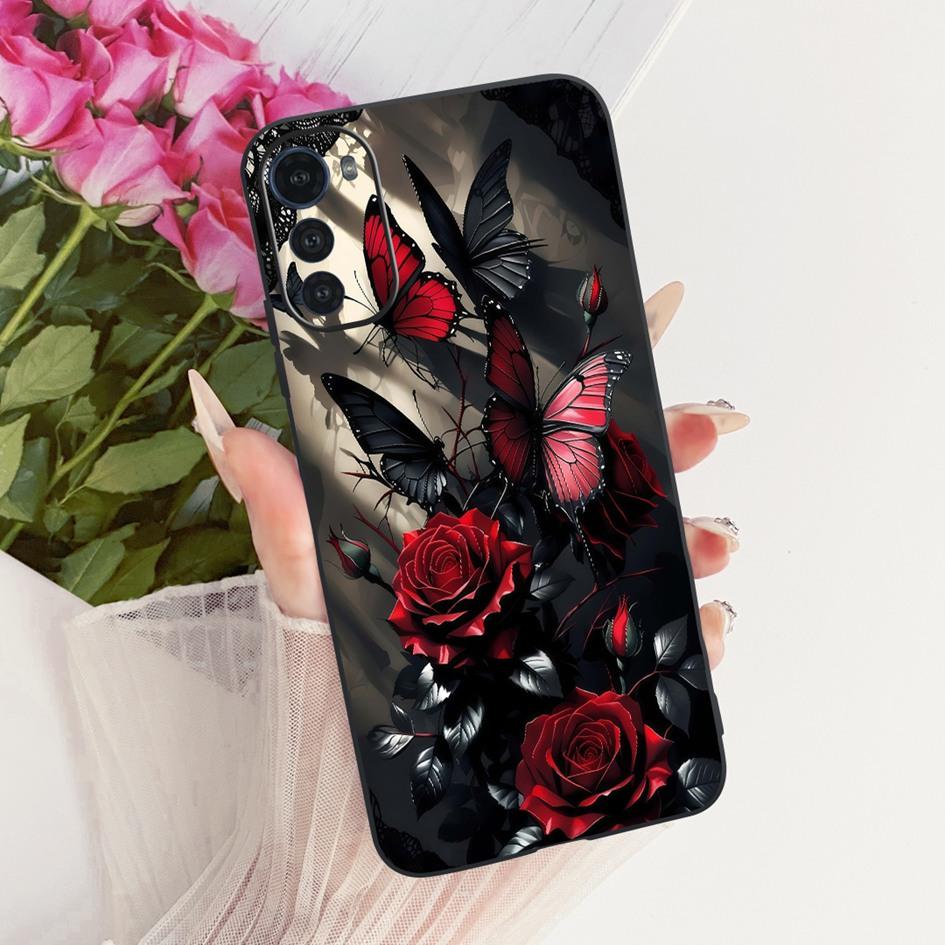 Silicone Case For Motorola Moto E32 E32s Cover Fashion Cartoon Dragon Painted Fundas Soft TPU Bumper For MotoE32 MotoE32s Casing