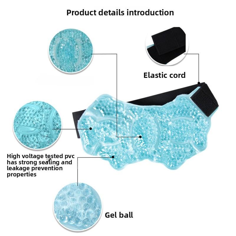 Multi-Purpose Cold/Hot Dual-Sided Plush Ankle Wrap – Comfortable Fleece-Lined Design for Swelling Reduction