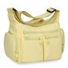 Wasserdichte Nylon-Crossbody-Tasche für Damen Mehrere Taschen Schulter-Handtasche mit Reißverschluss