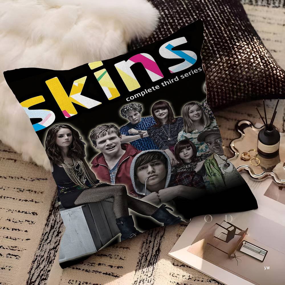 TV Series Skins Cushion Cover Polyester Sofa Cushions Decorative Throw Pillows Home Decoration Pillowcover