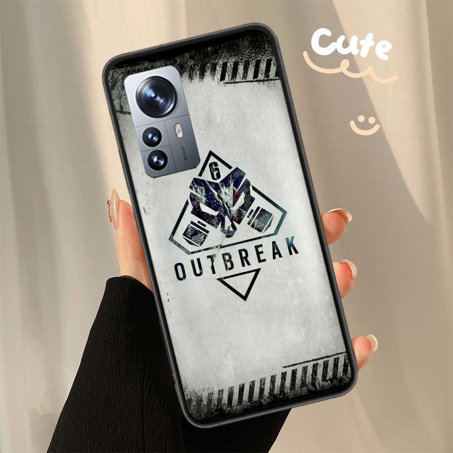 Game Rainbow S-Six S-Siege Clear Phone For Xiaomi Poco X7 X6 X5 F6 F5 F7 Mi 14 Ultra 15 13 12 12X 12T 11T 10T Pro 11i 10 Lite Co