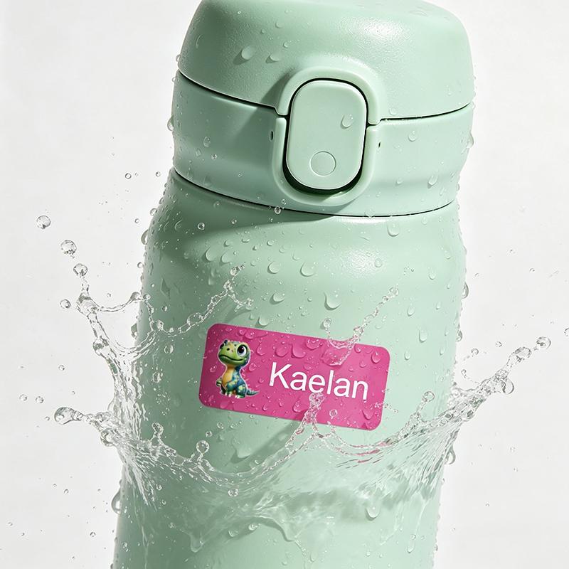 Custom Waterproof Name Labels - Personalized Stickers For School Accessories Water Bottles Mugs | Trendy And Long-Lasting