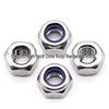 304 Stainless Steel Nylon Insert Self-Locking Hex Nut (M2-M12)