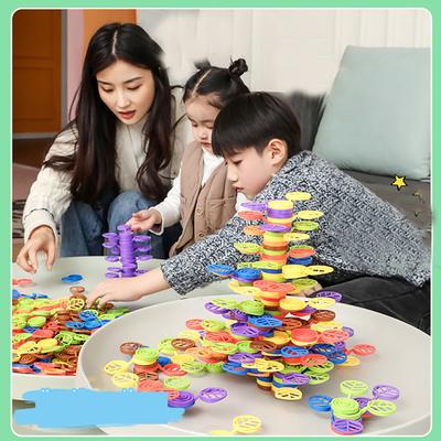 Kid's DIY Patchwork Building Blocks Build Puzzle Toys Stacking Toy Bricks Parent-child Activities Child Educational for Child 3+