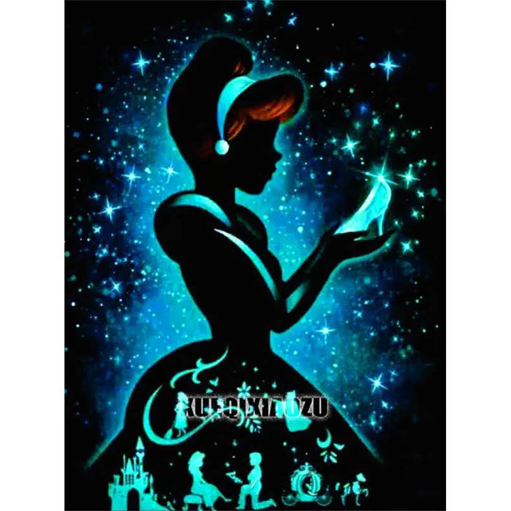 Stitch Diamond Painting Disney Prinzessin 5D DIY Vollrund_Quadrat Mosaik Stickerei Kinderzimmer Dekoration Handgemachtes Geschenk