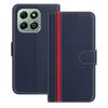 For Honor X6b 4G Phone Cases Wallet Stand Color Splicing Leather Cover with Magnetic Clasp