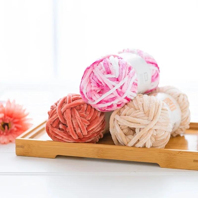 1 Pcs Velvet Hook Shoe Thread Scarf Yarn DIY Crochet Wool Thick Thread Warm Velvet Handmade Woolen Yarn