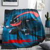 Cartoon Pokémon Pattern Flannel Blanket, High Quality Comfortable for All Seasons, Home Decor, Warmth and Comfort, Perfect for Gifts.