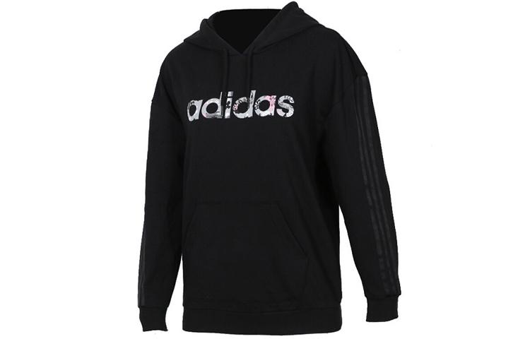 Adidas Neo Sweatshirts Women s Black Hooded Moderate Regular DZ7595 S