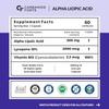 Carbamide Forte Alpha Lipoic Acid 300mg ALA Capsules with Vitamin B12 for Energy & Immunity 60 Veg Capsules