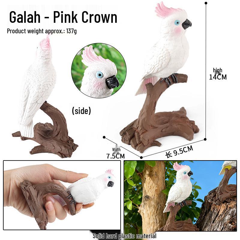 Children's Animal Simulation Toy Set: Eagle, Falcon, Secretary Bird, Owl Figurines