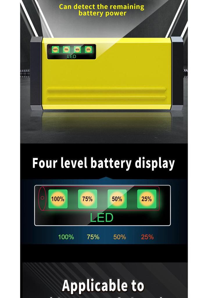 12V 2A Car and Motorcycle Battery Charger