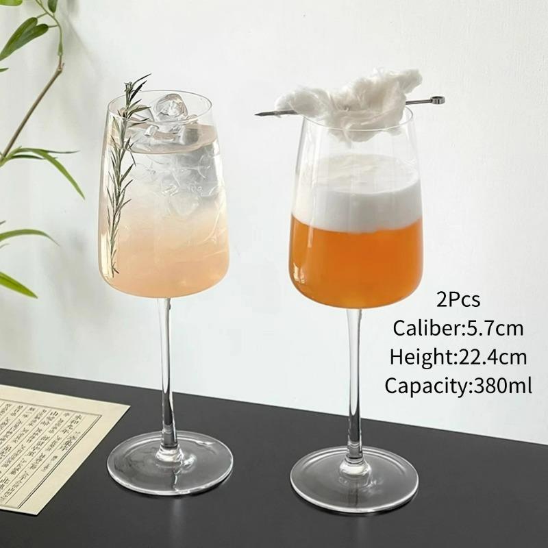 Creative High-foot Cocktail Glasses Cups Japanese Style Ultra-thin Glass Gup Transparent Champagne Glasses Cups Party Bar Tools