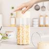 Press Type Hermetic Containers Eco-friendly Airtight Kitchen Jars Sealed Container  Cereal Storage