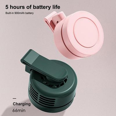 1 szt. Mini Clip-on wentylator na szyję wentylator w talii chłodzenie powietrzem USB osobisty odkryty wentylator wędkarski wentylator biurkowy LXY