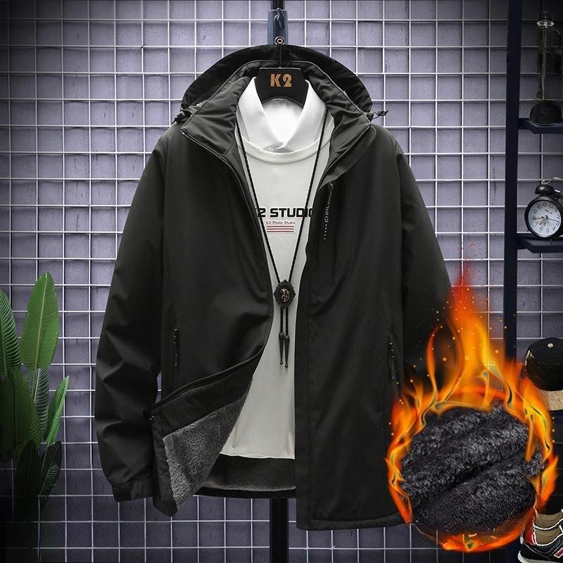 Three-in-one Jacket Autumn and Winter New Outdoor Waterproof Windproof Mountaineering Suit Men and Women Work Jacket