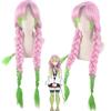 Bambini dospělí Demon Slayer Kimetsu No Yaiba Anime Kimono Kanroji Mitsuri Kostým Cosplay Kisatsutai Donne Sexy vestiti di