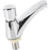 Basin Sink Faucet Time Delay Water Saving Water Tap Copper Alloy Push Switch Cold Water Faucet for Home Kitchen Bathroom Restroom Hotel