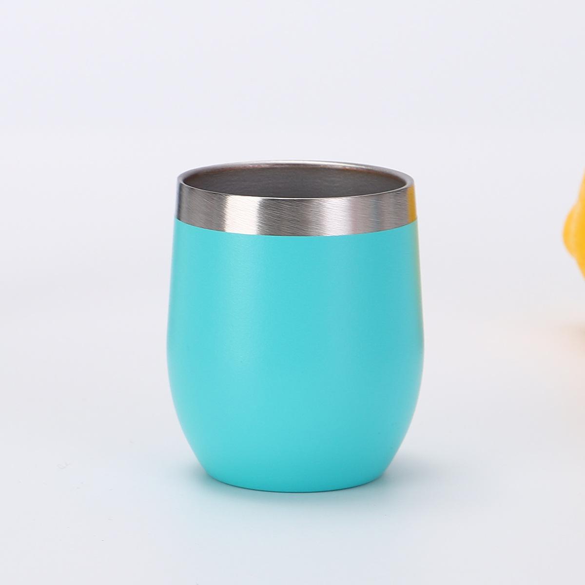 

Термокухоль з нержавіючої сталі 304, міні 70 мл, італійська чашка-шкарлупа, портативна U-подібна чашка з кришкою 70ml озеро синього кольору